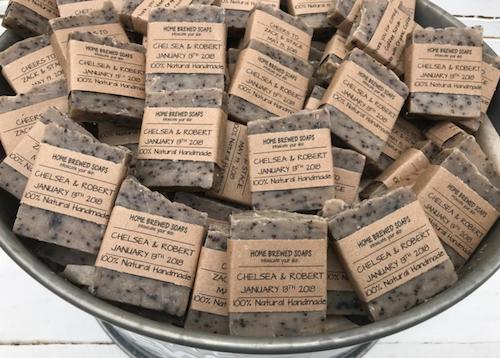Coffee Scented Soap with Personalized Label