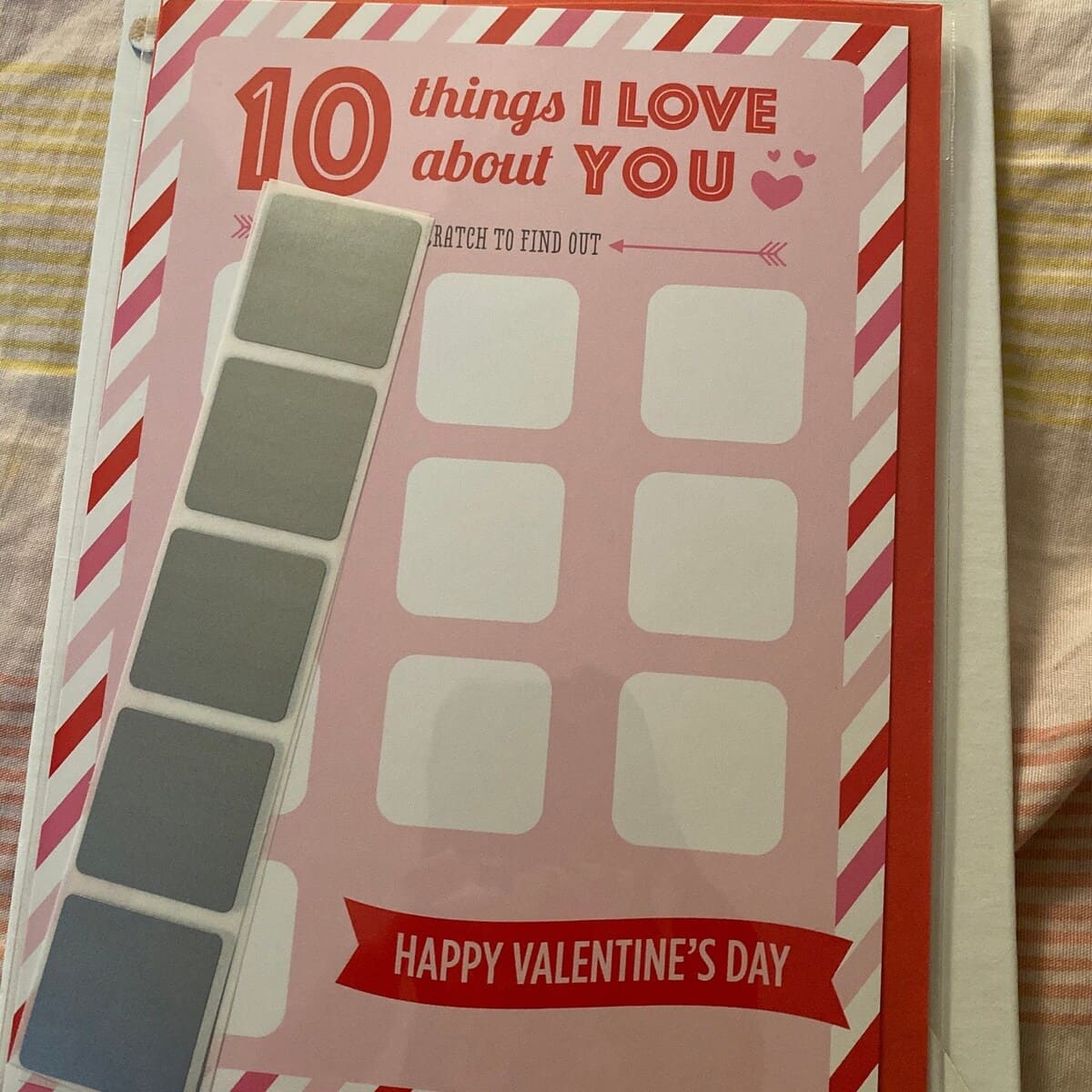 Scratch Off Print Valentines Day Gift