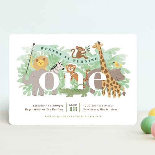9 cute baby first birthday invitations