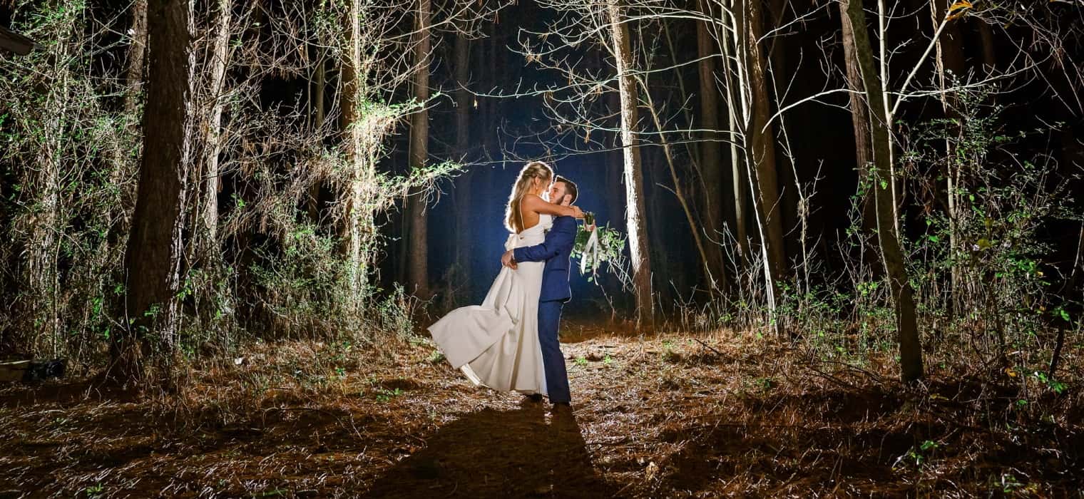 Nature Inspired Winter wedding couple