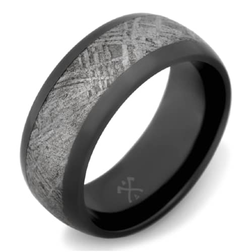 Womens Meteorite Wedding Ring