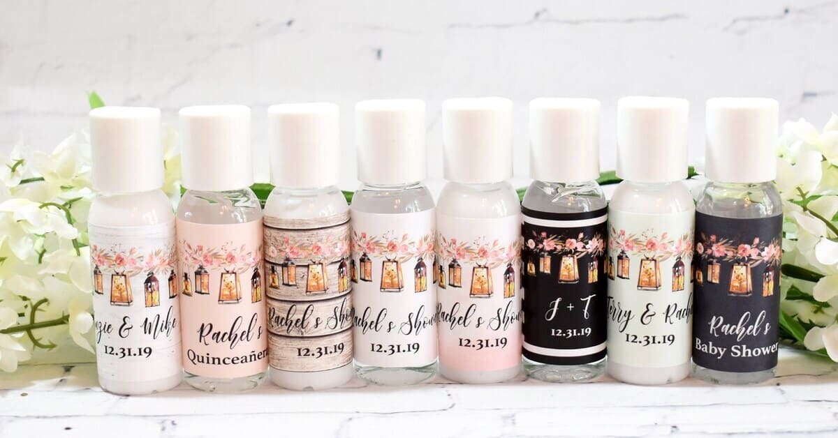 Personalized Hand Sanitizer Favor