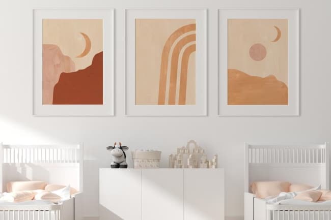nursery wall art themed