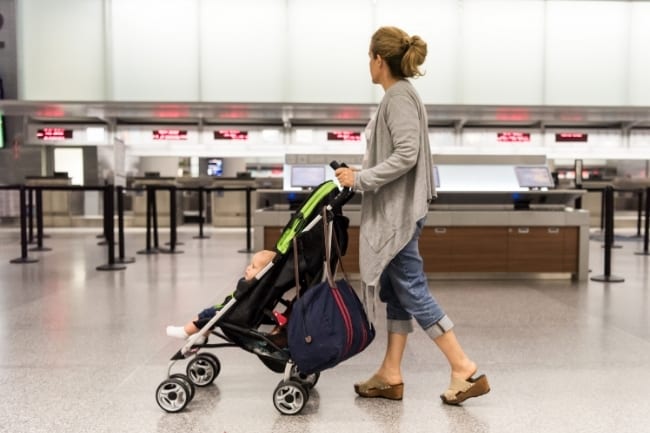 travel stroller at airport
