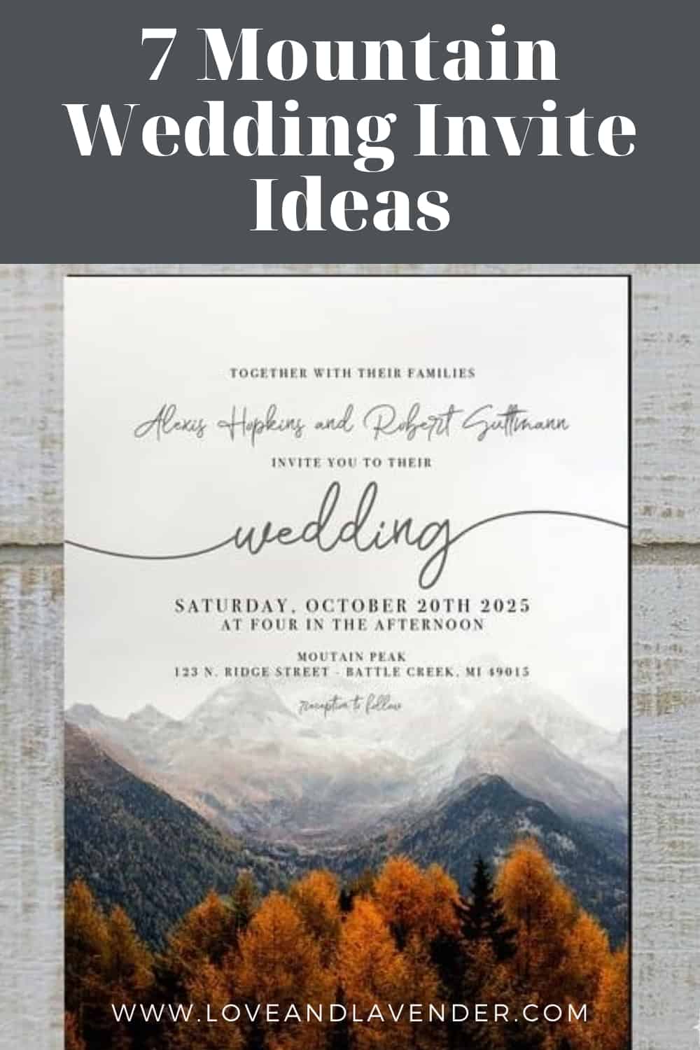 13 Mountain Wedding Invite Ideas & Themed Inspiration to Brave the Slopes of Marriage Together!