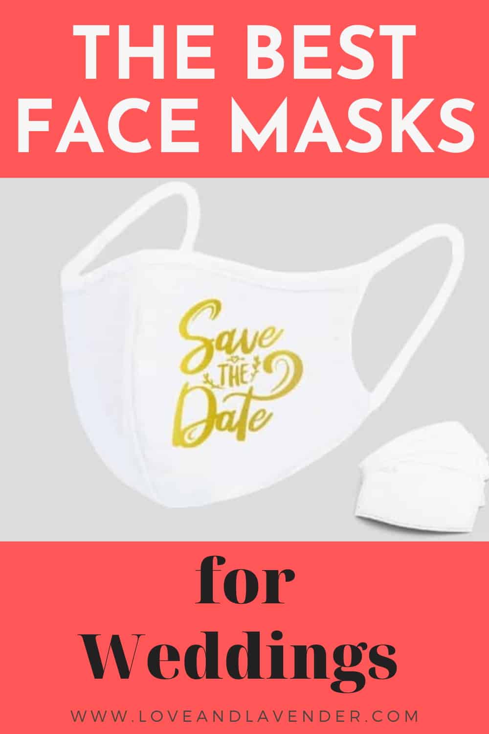 24 Wedding Face Mask Ideas For Brides, Grooms & Guests