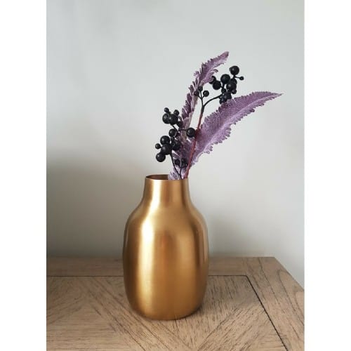 brass vase