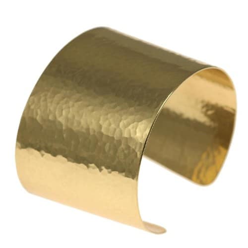 Hammered Brass Cuff Bracelet