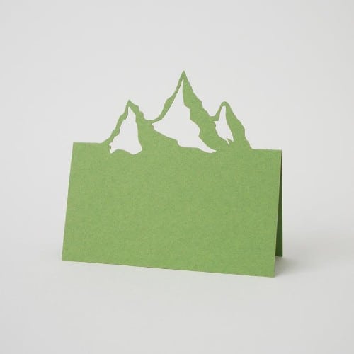 Mountain place cards