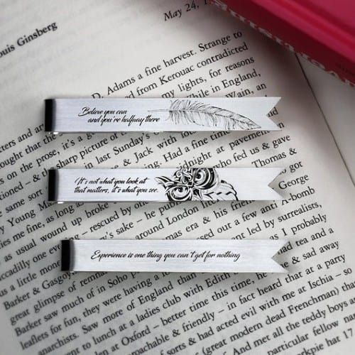 Personalized Sterling Silver Bookmark