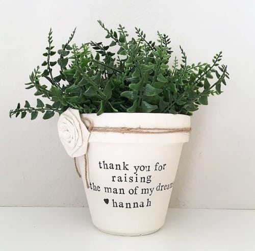 personalized flower pot
