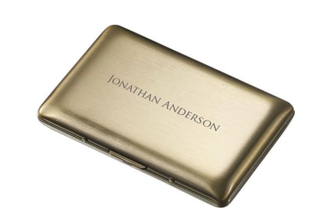 JuneLsy Business Card Case Luxury PU Leather and Stainless Business Card Holder 