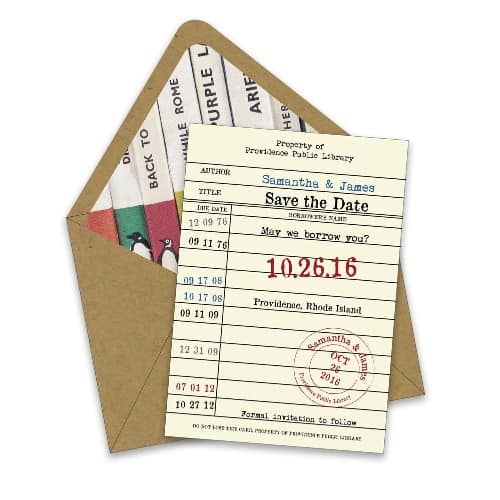 Library Card Save-the-Dates