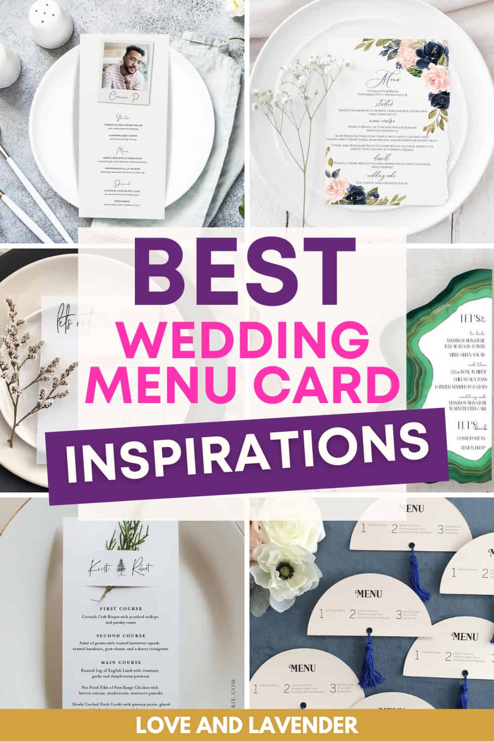 15 Unique Wedding Menu Card Ideas To Impress Wedding Guests