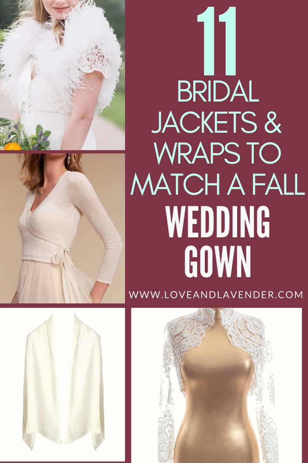 Wraps to Match a Fall Wedding Gown ...