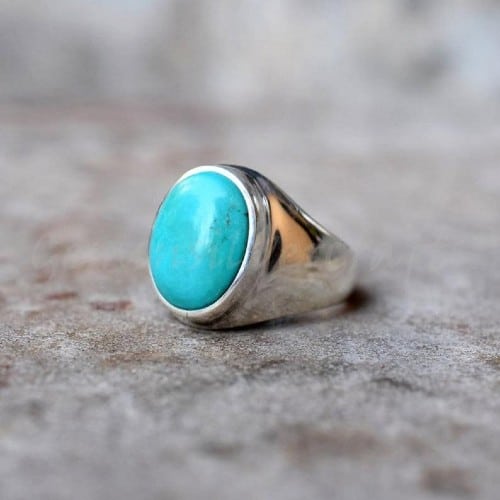 Men's Turquoise Sterling Silver Ring