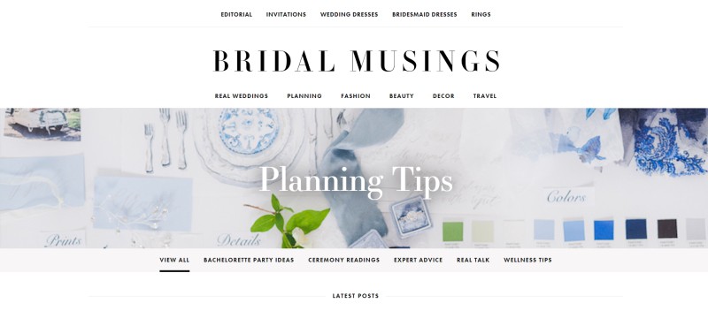 bridal musings website