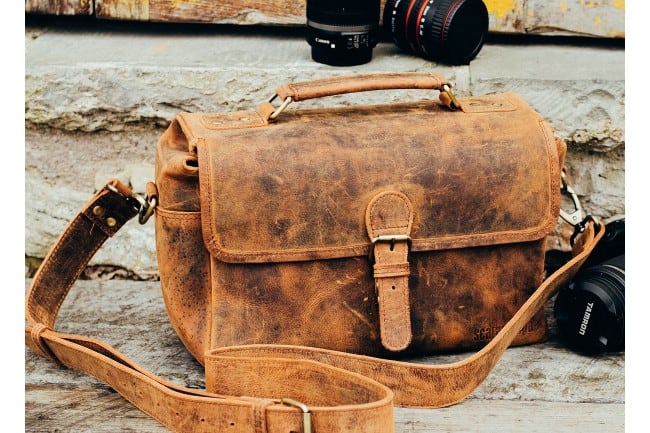 best leather camera bag