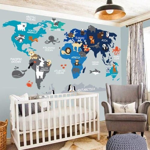 Cute Kids Bathing Wall Art home decor Decals Bathroom Vinyl Removable Stickers