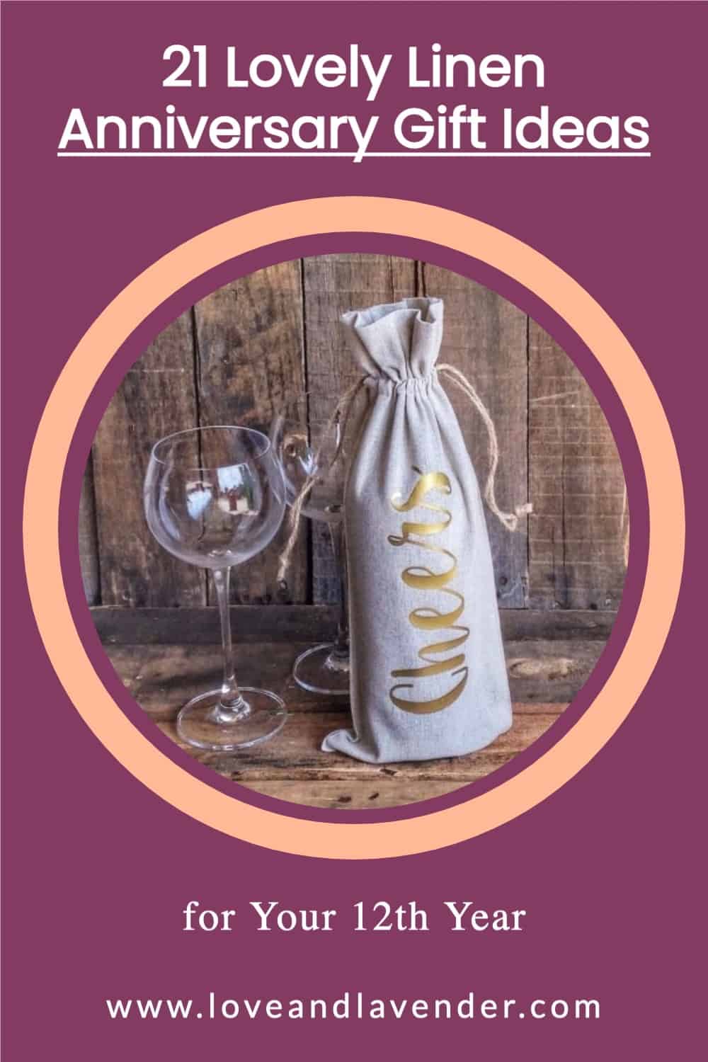 Pinterest Pin - Linen Anniversary Gifts