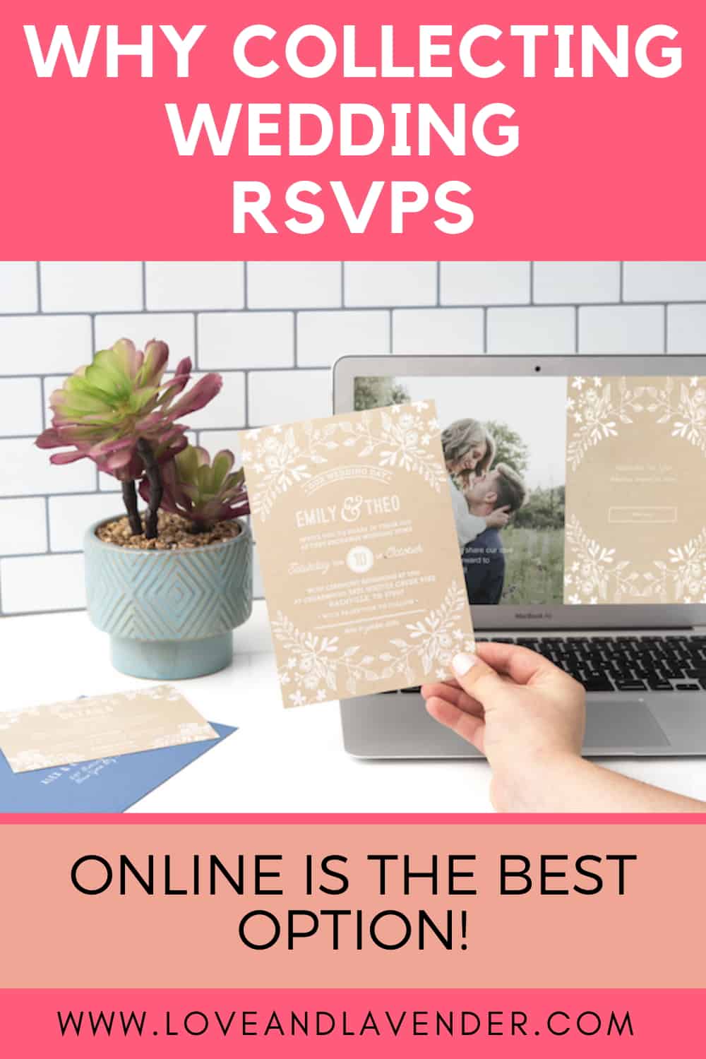 Pinterest Pin - Collecting Wedding RSVPs online