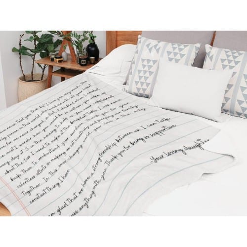 Love Letter Personalized Blanket