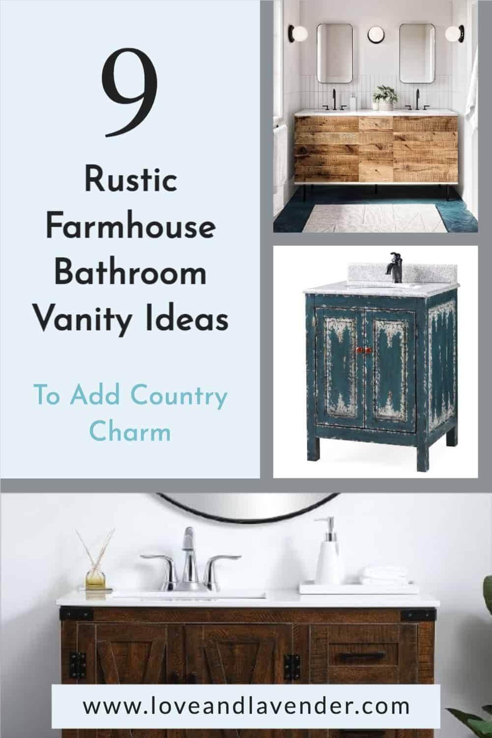 Rustic Farmhouse Bathroom Vanity Ideas, Farmhouse Bathroom Vanities