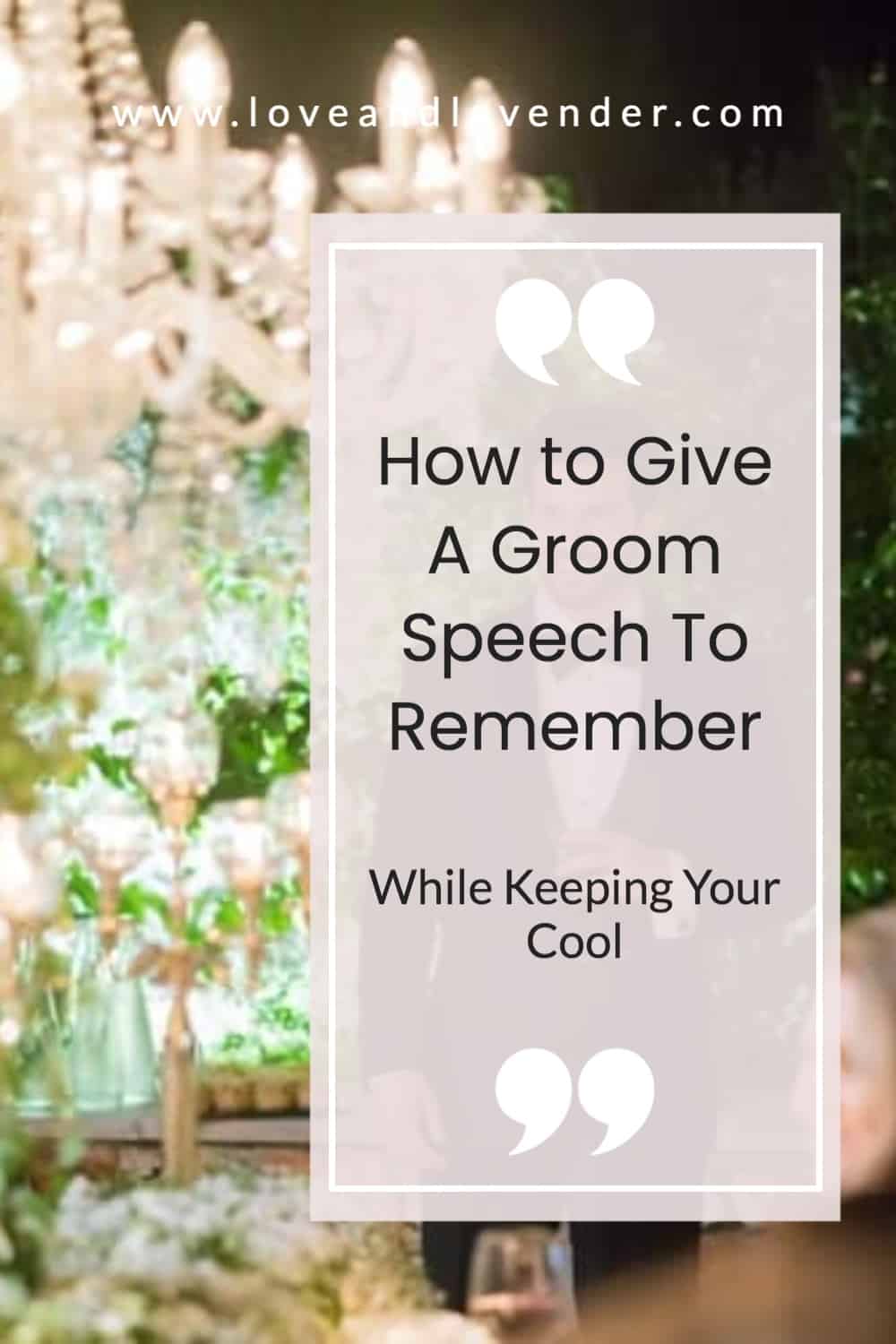 pinterest pin - how to give a groom speech