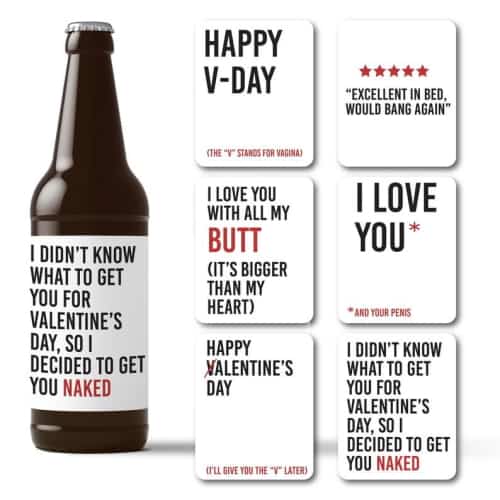 naughty beer stickers