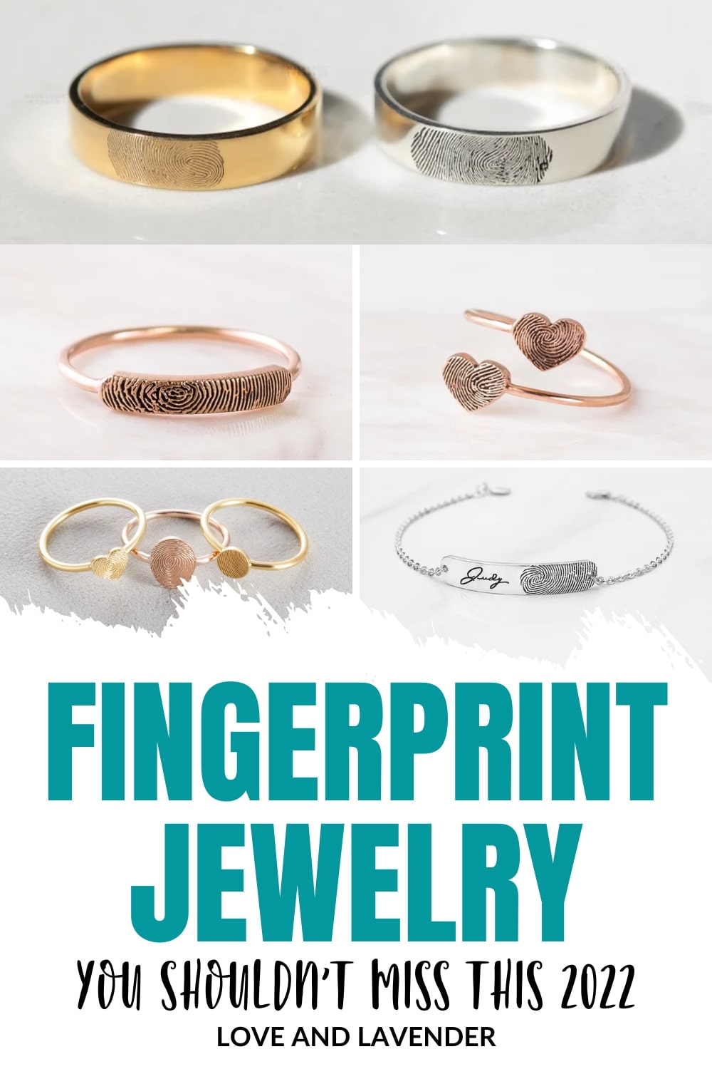 16 Fingerprint Jewelry Ideas to Keep Your Loved Ones Close