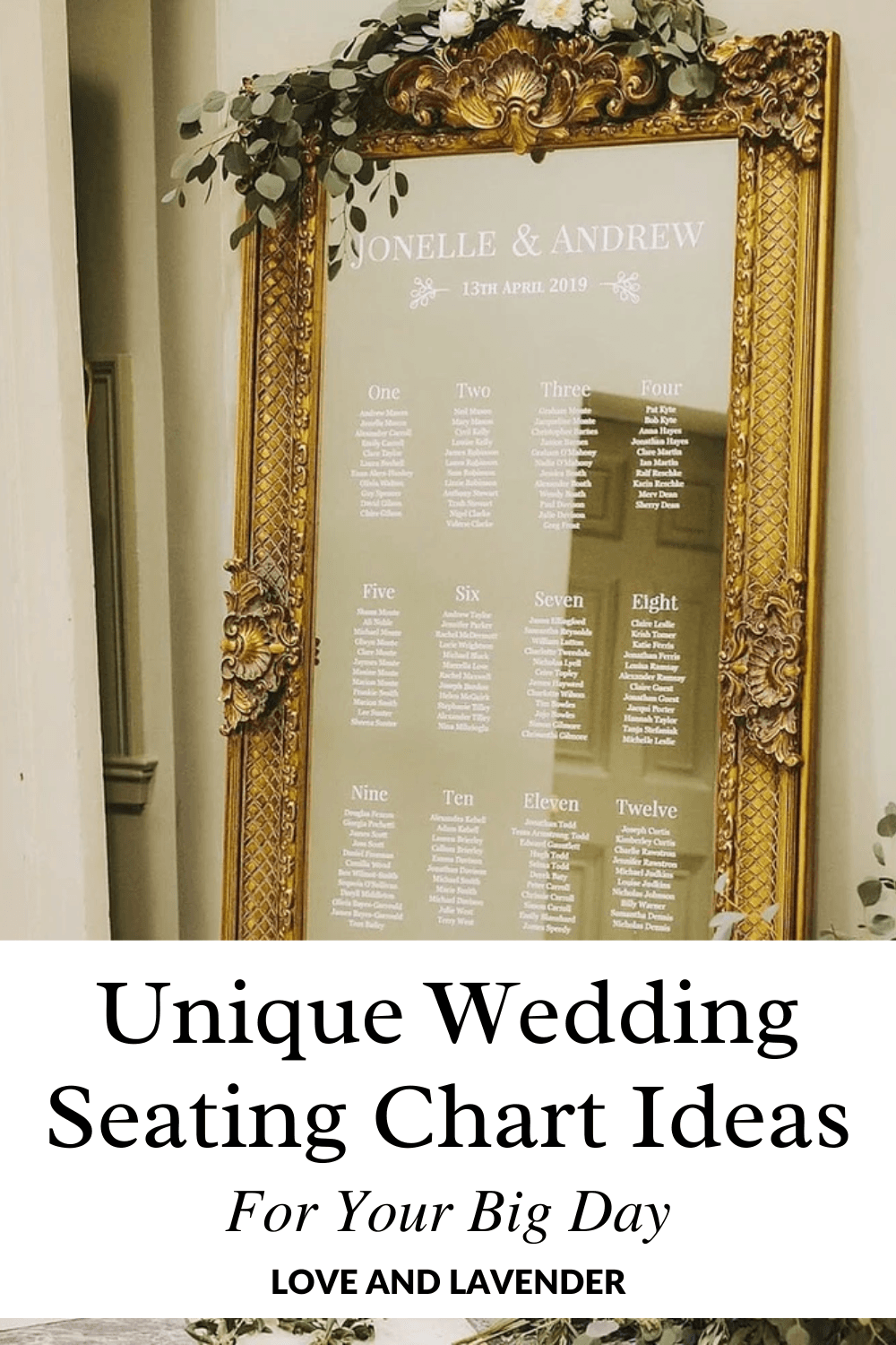 20 Unique Wedding Seating Chart Ideas For Your Big Day