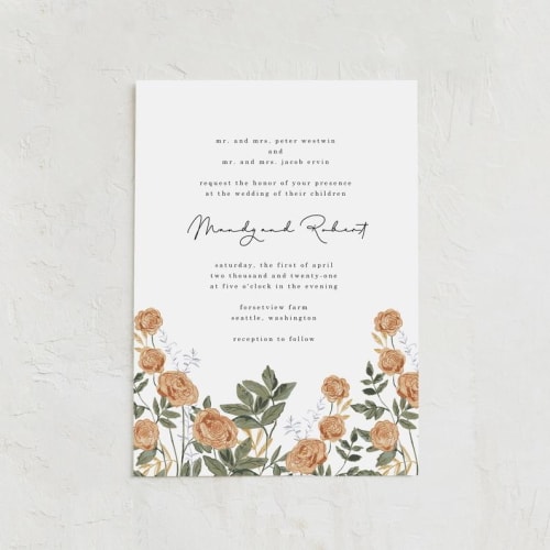 Rose Garden Wedding Invitations