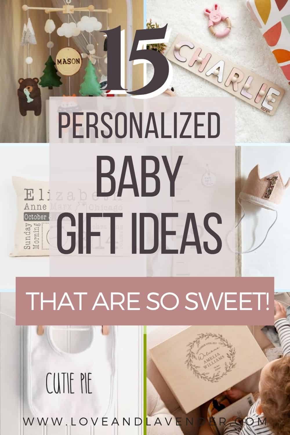 pinterest pin - personalized baby gift ideas
