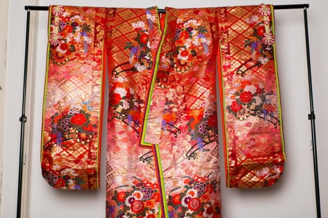 red wedding kimono