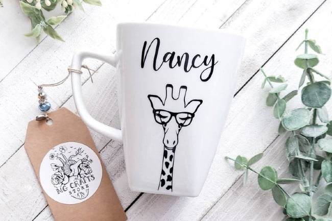 Custom Giraffe Mug