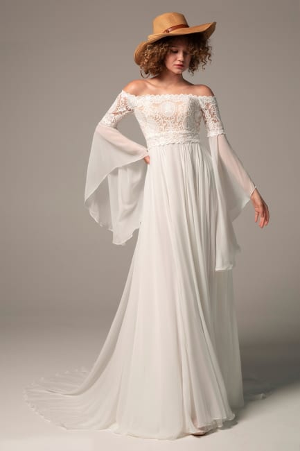 Chiffon Lace Wedding Dress