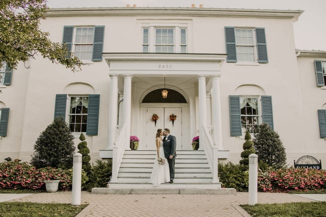 Elegantly Simple Fall Wedding at Historic Manor FEATURE