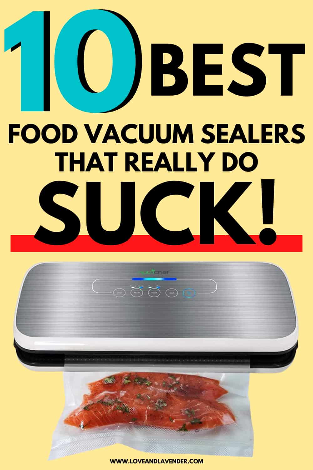 10 Best Food Vacuum Sealers that Really Do Suck! Love & Lavender