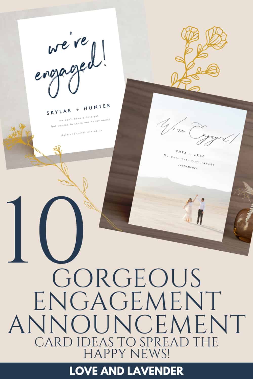 10 Gorgeous Engagement Announcement Card Ideas to Spread the Happy News!
