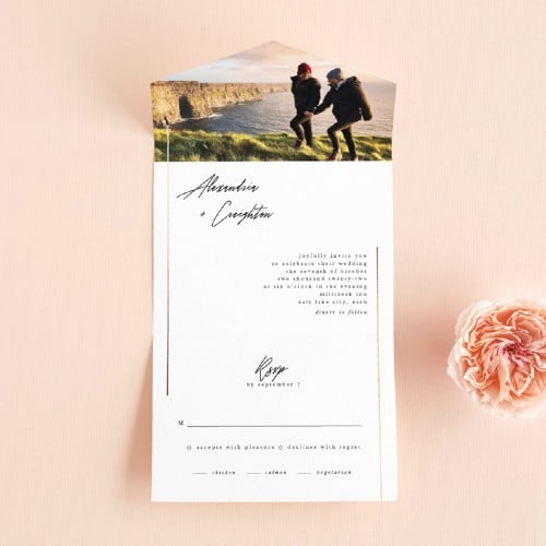Photo Parallel Lines All in One Invite