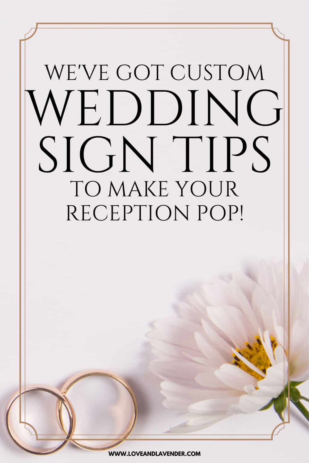 pinterest pin - wedding signs