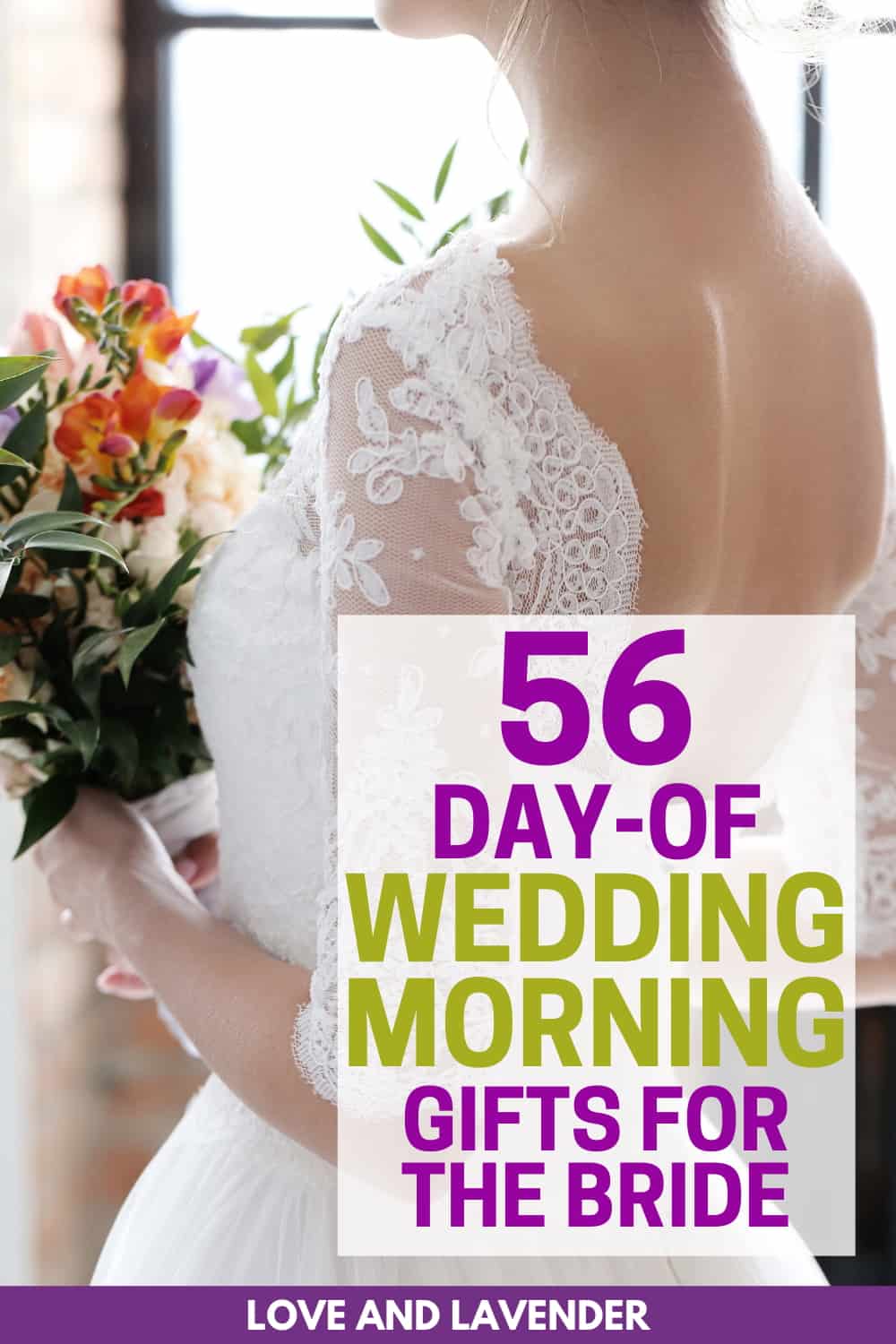 pinterest pin - wedding morning gifts for bride