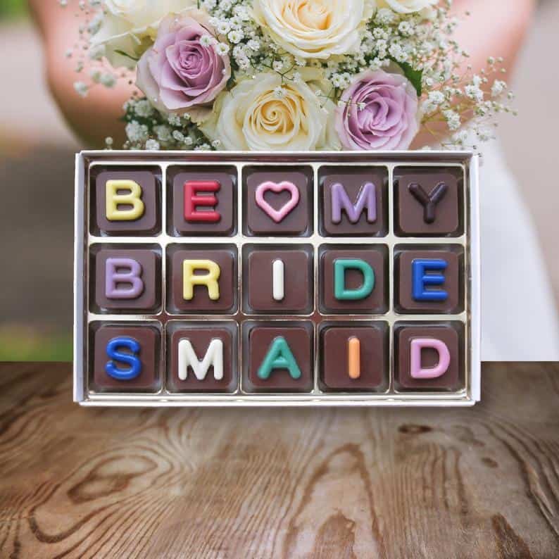 Be My Bridesmaid Chocolates