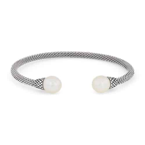 Pearl Twisted Cuff Bracelet