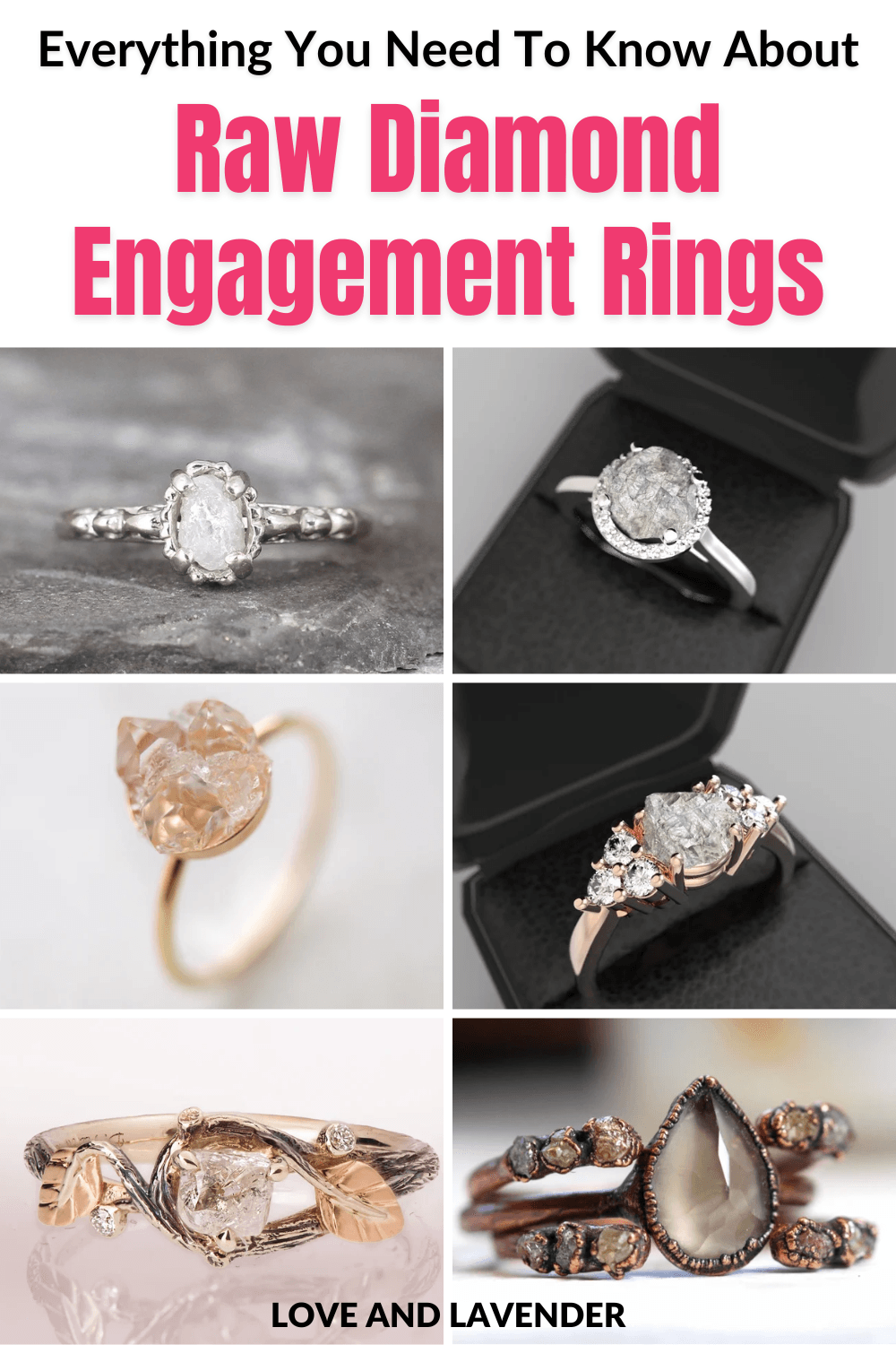 15 Raw Diamond Engagement Rings as a Beautiful Budget Ring Option