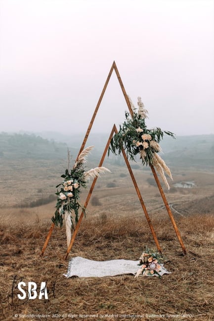 Triangle Wedding Arch