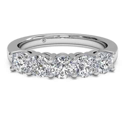Five-stone Lab Diamond Wedding Ring 