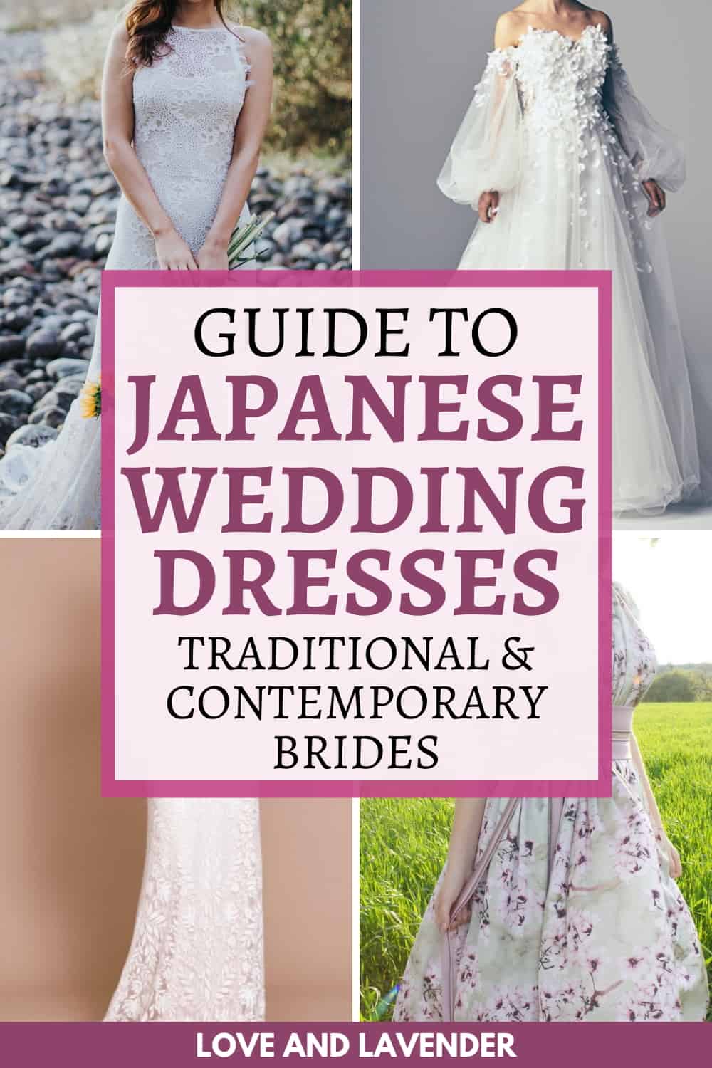 pinterest pin - japanese wedding dresses
