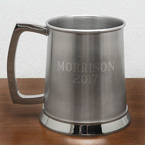 steel beer stein