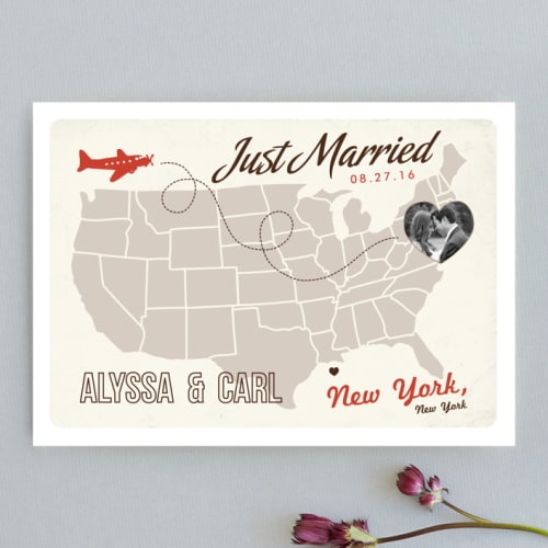 Up and Away Elopement Announcement